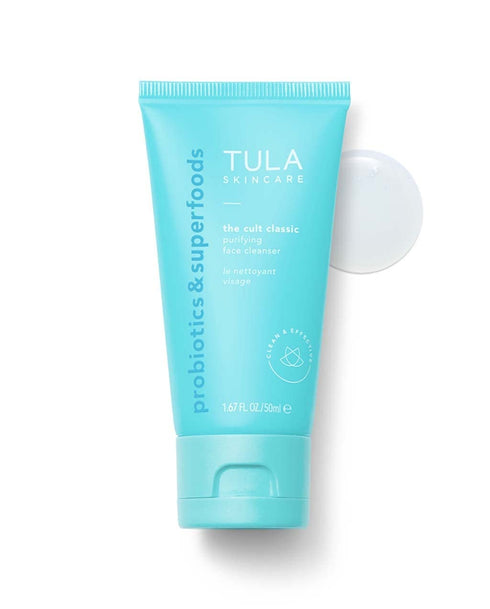 TULA Skin Care The Cult Classic Purifying Face Cleanser (Travel-Size) | Gentle and Effective Face Wash, Makeup Remover, Nourishing and Hydrating |...