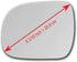 New Replacement Mirror Glass with Full Size Adhesive for Toyota 2005-2011 Tacoma 2004-2010 Sienna Driver Side View Left LH...