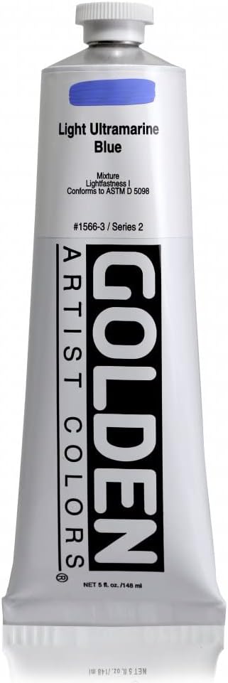 Golden Artist Acrylic, 5 Ounce Tube, Light Ultra Blue (1566-3)...