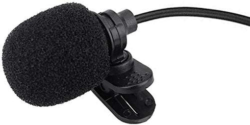 Mini lavalier Lapel Tie Clip-on 3.5mm Jack Condenser Collar Microphone compatible for Crosstour ct8500 Action Camera...