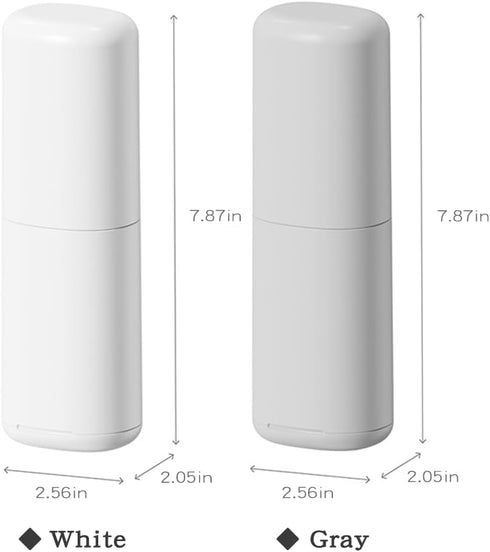 Toothbrush Travel Case, Portable Tooth Brush Holder and Toothpaste Cover, Plastic Travel Toothbrush Cup with Cover, Compact Storage Container for ...