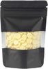 PABCK 100 Pcs 3.9x5.9 inch Matte Black Resealable Stand Up Bags with Window Heat Seal Bulk Food Storage Packaging Foil Pouches...
