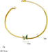 Green Butterfly Anklets for Women Waterproof Dainty 18k Gold Plated Ankle Bracelets Stainless Steel Cuban Link Foot Chain Anklet Summer Beach Foot...