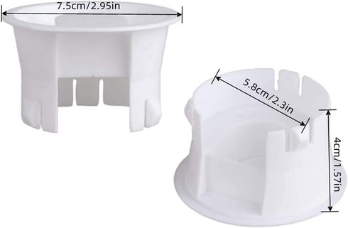 Glass Water Pitcher Lids Food Grade Plastic Anti-Dust Splash Resistant Stoppers Covers for Water Jug Glass Bistro Pitcher 2 pieces(White)...