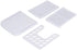 Adjustable Toast Slicer/ Cutting Guide for Homemade Bread, Plastic Bread Slicer Loaf for Slicing Bread Foldable Kitchen Baking Tools (White)...