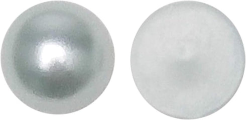 Chenkou Craft Random 1900pcs Assorted 7 Sizes(3/4/5/6/7/8/10mm) Blue Imitation Half Pearl Bead Flat Back Gem Scrapbook Craft DIY Loose Beads + Pla...