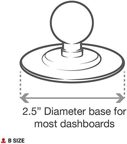 RAM Mounts RAP-B-378U Flex Adhesive Ball Base with B Size 1" Ball...