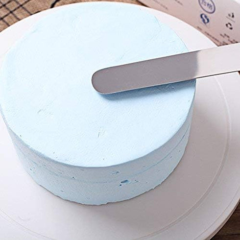Tenrai Metal Icing Spatula Set Stainless Steel Cake Knife Offset Professional Tool for Decorating Cakes (Length: 6 8 10 Inch, Silver)...