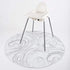 BooginHead SplatMat 52" Extra Large Waterproof Floor Mat for Under High Chair, Marble Swirl...