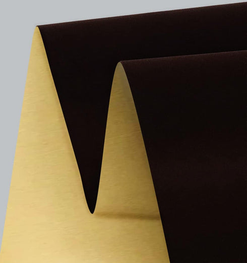 Self Adhesive Felt Fabric,Soft Velvet Sticky Back Felt for Jewelry Box and Drawer Liner,DIY Velvet Fabric for Art & Crafts(17.7" x78.7", Dark Brow...
