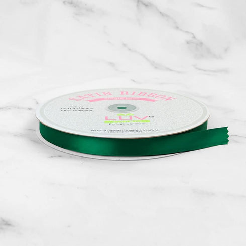 Creative Ideas Solid Satin Ribbon, 5/8-Inch by 100 Yard, Hunter Green, Solid...