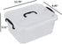 8 Liter Plastic Storage Box, 2-Pack Clear Storage Bins with Handles...