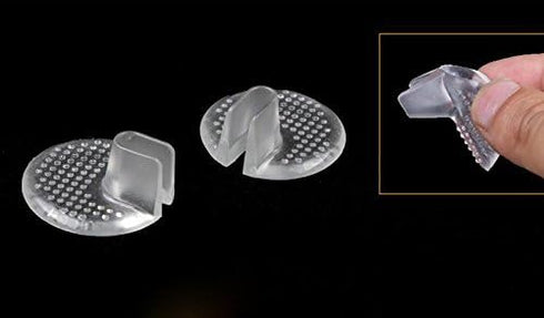 3Pairs Soft Silicone Flip Gel Cushions Pad Toe Protectors for Thong Sandal Flip Flop Gel Inserts Guards Insoles Shoes Grip Pads (Style 2)...