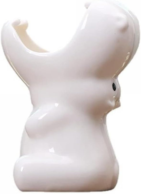 Mini Cute Ceramic Animal Flower Pot Succulent Plant Pot (Hippo)...