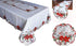 Holiday Christmas Table Runner 13"x34", Cutwork Embroidered Floral Christmas Flower Dresser Sacrf Table Topper for Home Dining Xmas Table Top Deco...