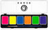 Kraze FX 6 Color Neon Face& Body Paint Palette (6 gram) with Brush - Water Activated, Professional UV Glow Blacklight Reactive Face Painting Kit, ...