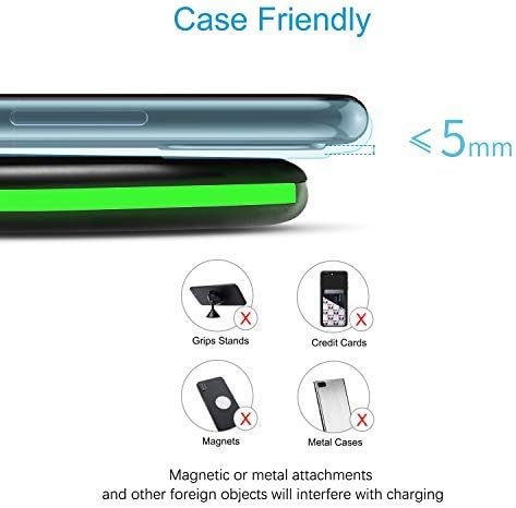 Wireless Charger 10W Qi Fast Wireless Charging Pad,7.5W Compatible with iPhone 11,11 Pro,11 Pro Max,Xs Max,XR,XS,X,8,8 Plus,10W for S10,S10+,S9,S8...