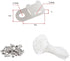 120 Set Cable Zip Tie Mounts Kit with 6" Zip Ties, White Cable Tie Base and Tapping Screw - Wire Cable Clips Organizer Holders Clamps....