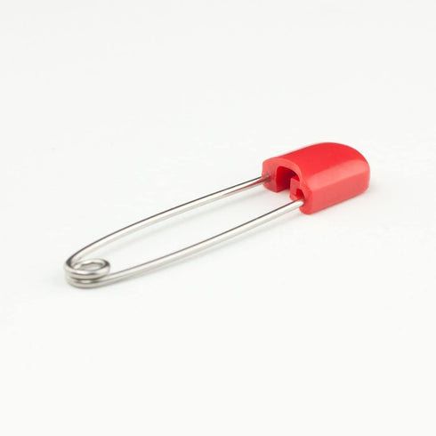 OsoCozy Diaper Pins - {Red} - Sturdy, Stainless Steel Diaper Pins with Safe Locking Closures - Use for Special Events, Crafts or Colorful Laundry ...