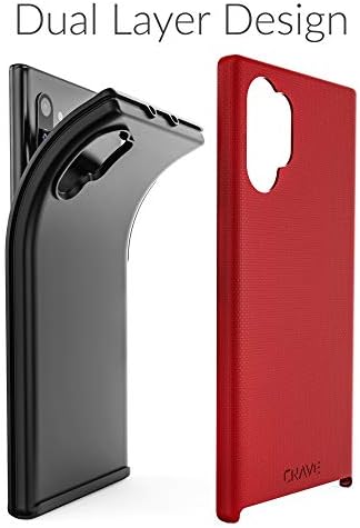 Crave Note 10+ Case, Dual Guard Protection Series Case for Samsung Galaxy Note 10 Plus - Red...