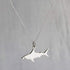 Minimalist Animal Silver Shark Pendant Necklace for Women Cute Dainty Animal Fish Pendant Necklace for (Silver)...