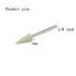 Luo ke 10mm Wool Felt Polishing Bits - 1/8'' Shank Conical Shape Wool Felt Buffing Polishing Points for Dremel Rotary Tool (Pack of 12)...