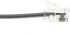 1ft RJ11 6P/4C Straight Telephone Cord (Data), Modular Plug, Silver Satin, 10pk...
