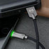mcdodo Smart LED 4FT/1.2M Auto Disconnect Nylon Braided Sync Charge USB Data Cable Compatible Phone 14/13 Pro Max/12/11/XS Max/XS/8/7/7, 6/6, 6s/6...
