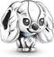 Lady And The Tramp Charms 925 Sterling Silver Lovely Dog with Enamel for Bracelets...