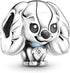 Lady And The Tramp Charms 925 Sterling Silver Lovely Dog with Enamel for Bracelets...