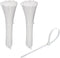 200 Pack Bulk KOOWIN Small 6 inch Nylon Plastic Cable Zip Ties Wire Wraps White...