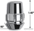 Gorilla Automotive 71661N Acorn Wheel Locks (12mm x 1.75 Thread Size)...