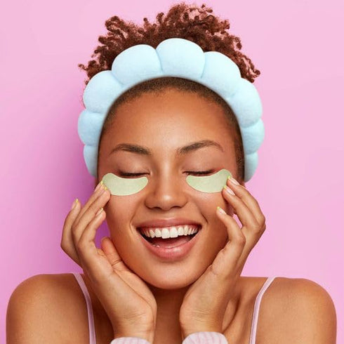 Tobeffect Spa Headband for Washing Face and Wristbands Set, Skincare Makeup Sponge Headbands for Women and Skin Care Wristband Wash Face, Terry Cl...