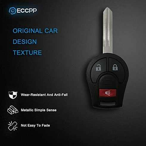 ECCPP Remote Key Fob Replacement for Infiniti for FX35 FX45 QX4 for Nissan Rogue Xterra Frontier Murano Quest Titan Armada Sentra CWTWB1U751-2pcs...