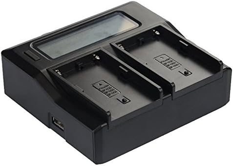 Quick LCD-Display Battery Charger for Sony BP-U30 BP-U60 BP-U90 PMW-100 PMW-150 PMW-160/X160 PMW-200 PMW-EX1 EX1R PMW-EX3 PMW-F3/F3K PXW-X180 PXW-...