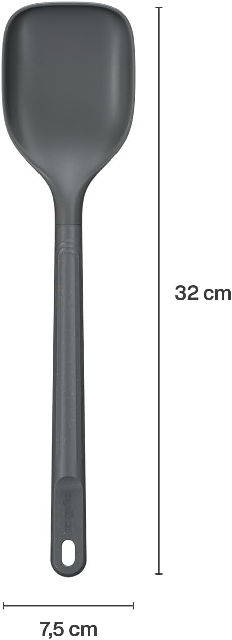 Zyliss Cooking Spoon - Sustainable Wheatstraw/Nylon Spoon for Cooking - Non Stick Serving Spoon - Heat Resistant Spoon - Kitchen Mixing Spoon - Di...