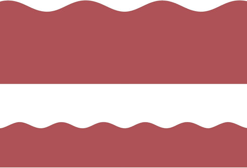 Deep Rose Bulletin Board Border Scalloped Border Trim for Classroom 52ft One Roll...