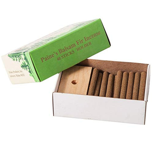 40 Balsam Sticks and Holder - Paine's Fir Balsam Incense...