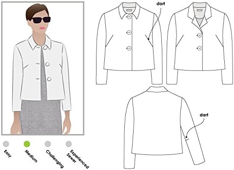 Style Arc Sewing Pattern - Harriet Jacket (Sizes 18-30)...