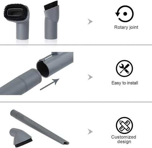 Crevice Tool and Dust Brush, Vacuum Accessories Attachments Compatible with Shark Navigator Lift-Away Vacuum Cleaner Models NV350, NV352, NV355, N...