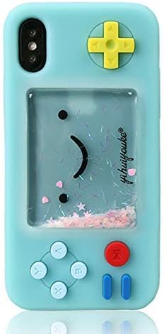 UnnFiko Squishy 3D Cartoon Game Case Compatible with iPhone XR, Creative Liquid Stars Funny Play Case Soft Rubber Protective Cover for Girls Women...