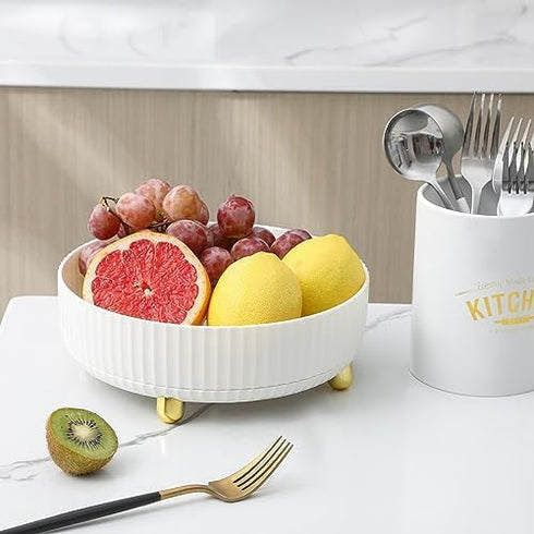 Anyoifax Makeup Perfume Organizer Tray 360 Degree Rotating Lazy Susan Skincare Lotion Organizer Spinning Cosmetics Storage for Dresser, Vanity, Ba...