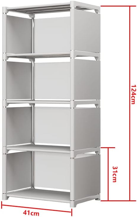 Cube Storage Shelf, Small DIY Bookshelf for Bedroom, Living Room, 5 Layer Closet Organizers for Small Spaces...