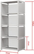 Cube Storage Shelf, Small DIY Bookshelf for Bedroom, Living Room, 5 Layer Closet Organizers for Small Spaces...