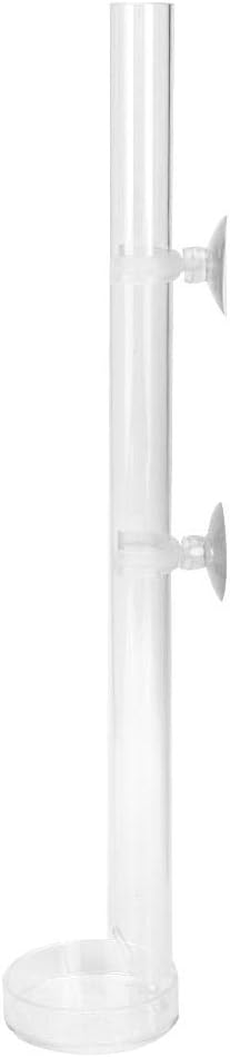 Acrylic Shrimp Feeder Tube, Ornamental Aquarium Feeding Tube Fish Food Container Set with Sucker Hook Fish Tank Accessories(32cm)...