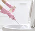 Alimat PluS 1 Pack Reusable Cleaning Gloves Latex Free (Medium), Dishwashing Gloves with Cotton Flock Liner and Embossed Palm, Waterproof Househol...