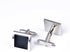Silver Black Tone Square Men's Cufflinks in a Gift Box Classic Tuxedo Cuff Link for Wedding Formal Business Shirt...