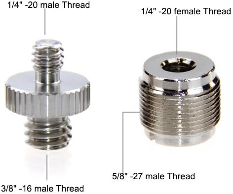 CAMVATE Convert Screw Adapter,1/4"-20 & 3/8"-16 and 5/8-27 - 1204...