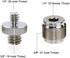 CAMVATE Convert Screw Adapter,1/4"-20 & 3/8"-16 and 5/8-27 - 1204...