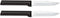 Rada Cutlery Regular Paring Knife (W201), 3.25" Stainless Steel Hollow Ground Blade, Made in USA, Black Handle, Pack of 2...